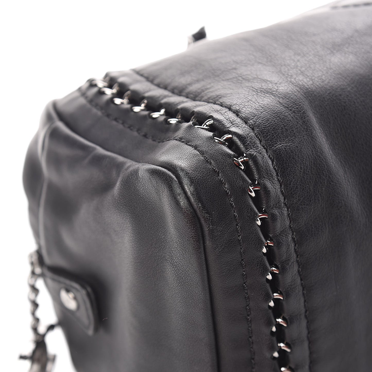 Smooth Calfskin Medium Luxe Ligne Bowler Black