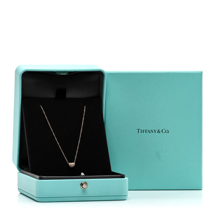 Tiffany 18K Rose Gold Diamond Mini Elsa Peretti Bean Pendant Necklace 5 of 5