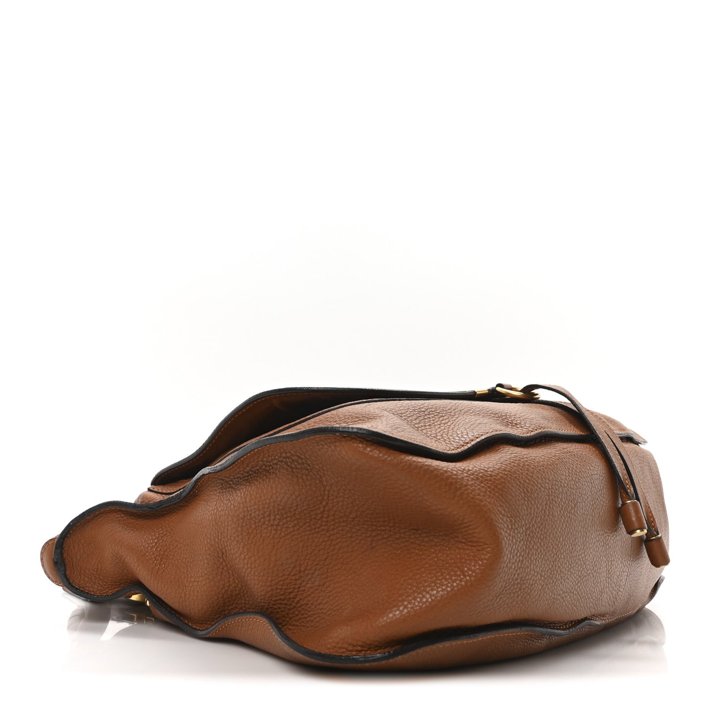 Calfskin Large Marcie Satchel Tan