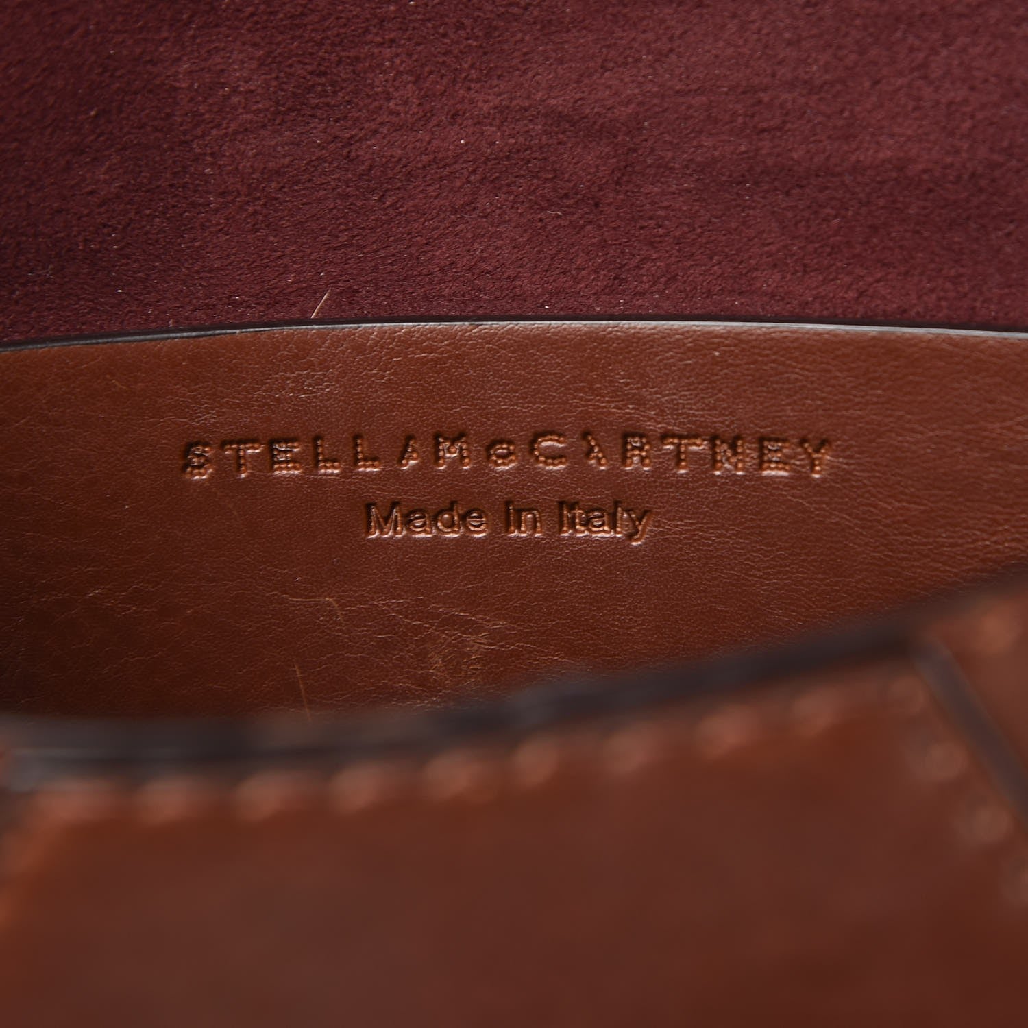 Stella McCartney Eco Alter Nappa Small Popper Shoulder Bag Cognac 6 of 9