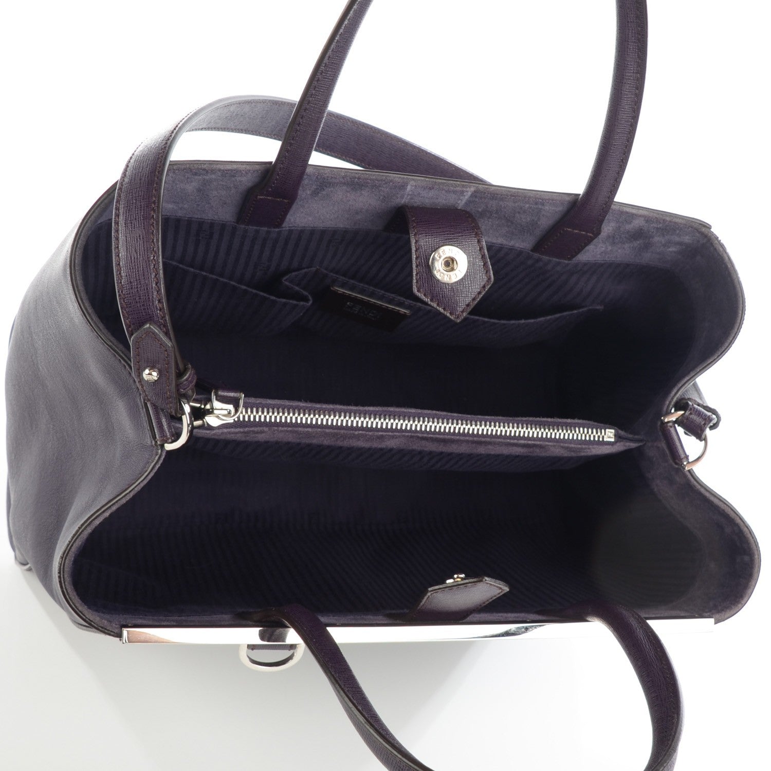 Fendi Vitello Elite Regular 2Jours Tote Ametista 5 of 8