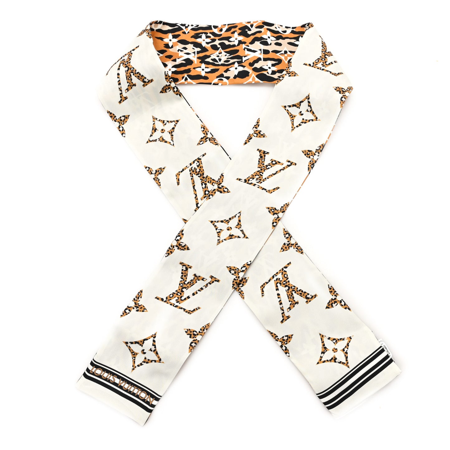 Silk Monogram Giant Jungle Bandeau Ivory
