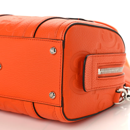 Gucci Piuma Calfskin Jumbo GG Embossed Mini Duffle Bag Good Orange 8 of 8