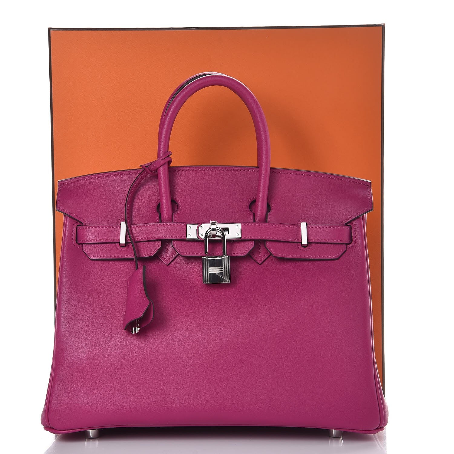 Hermes Swift Birkin 25 Rose Pourpre 35 of 35