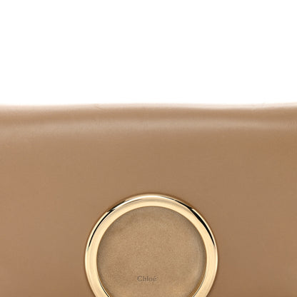 Chloe Calfskin Suede Gabrielle Clutch Cream Chestnut 8 of 17