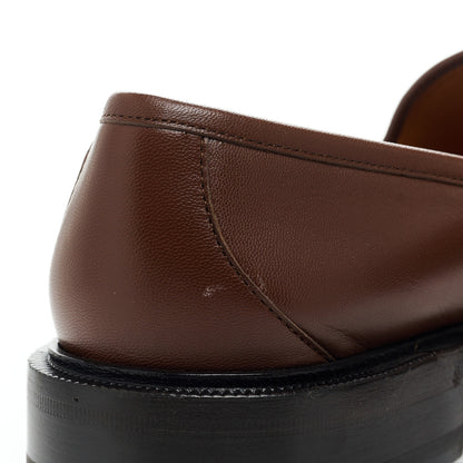 Gucci Mandala Goatskin Mens Horsebit Loafers 12 Brown Sugar 11 of 14