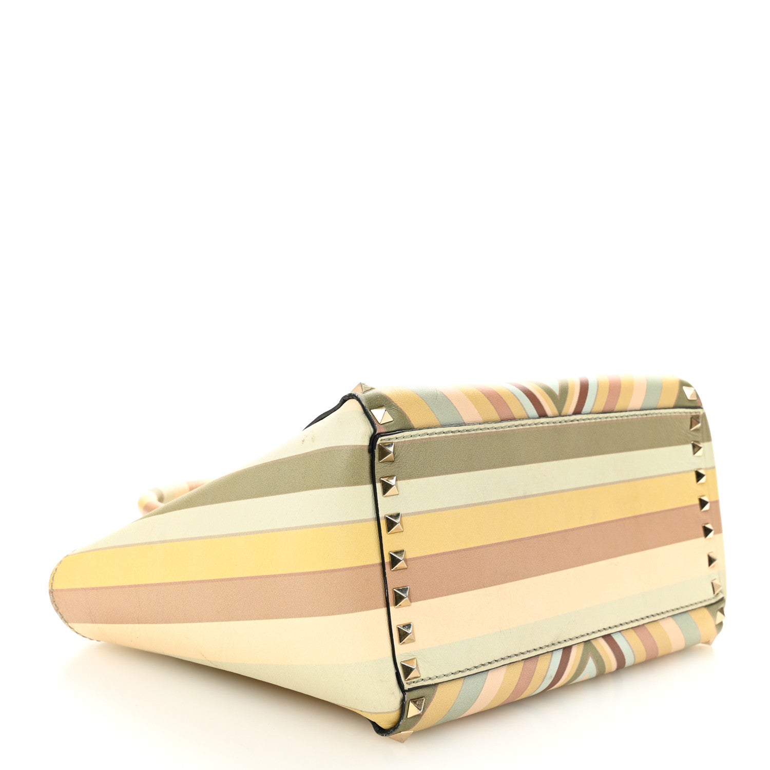Valentino Garavani Vitello Native Couture 1975 Mini Rockstud Tote Multicolor 4 of 12
