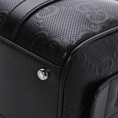 Gucci Calfskin GG Tennis Embossed Mini Duffle Bag Black 7 of 9