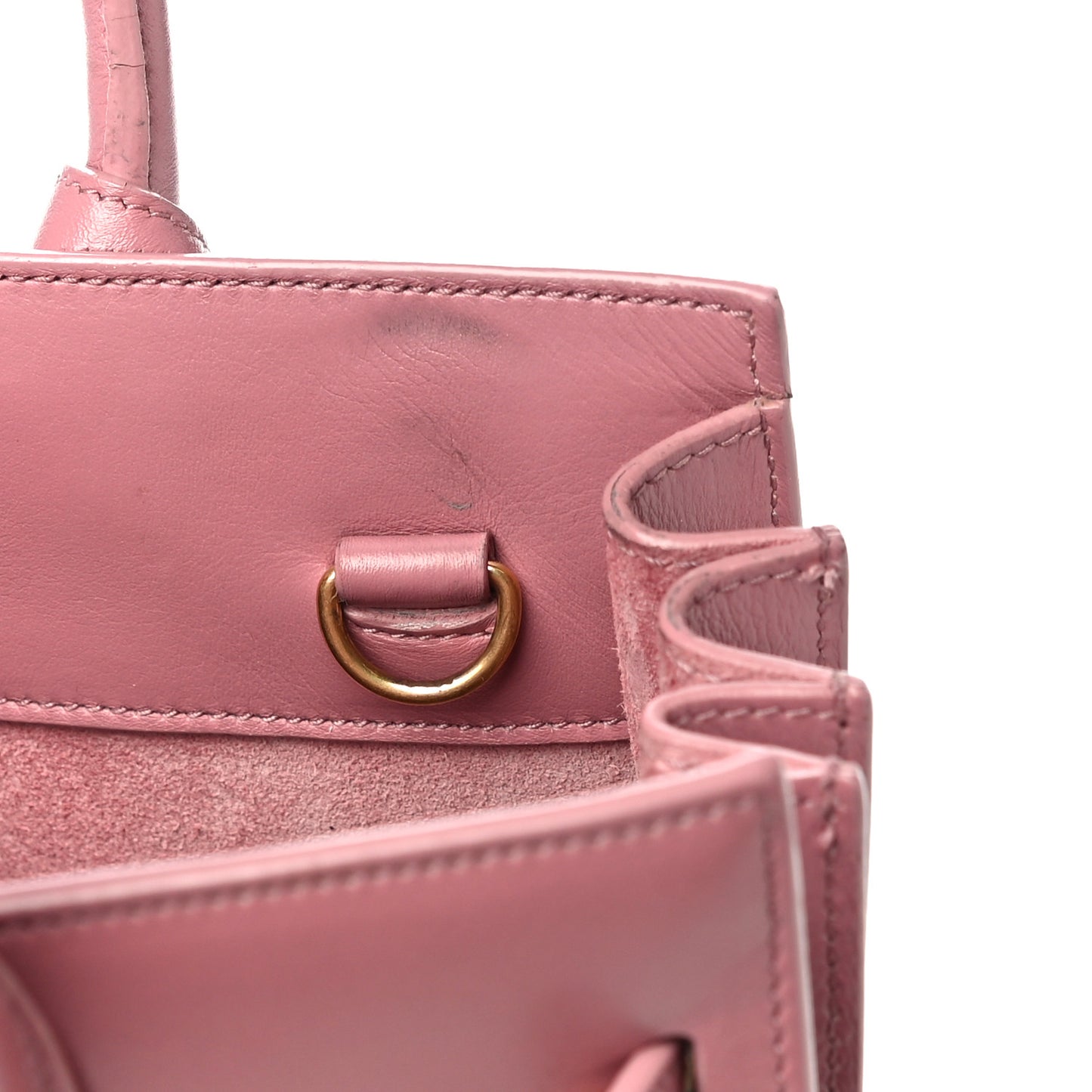 Calfskin Nano Sac De Jour Rose Dark
