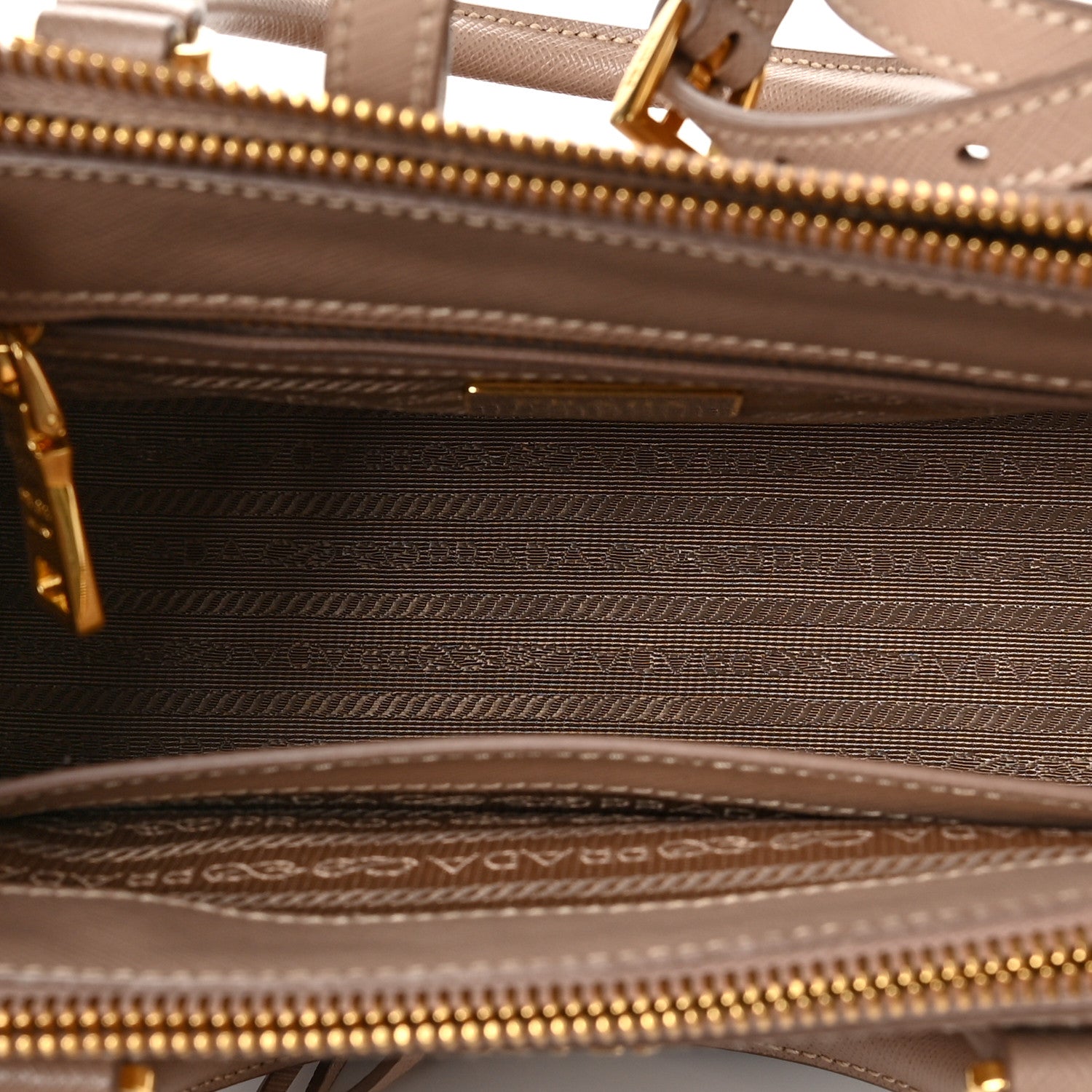 Prada Saffiano Small Galleria Double Zip Tote Cammeo 4 of 5
