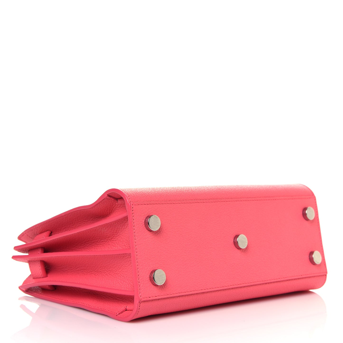 Grained Calfskin Nano Sac De Jour Coral
