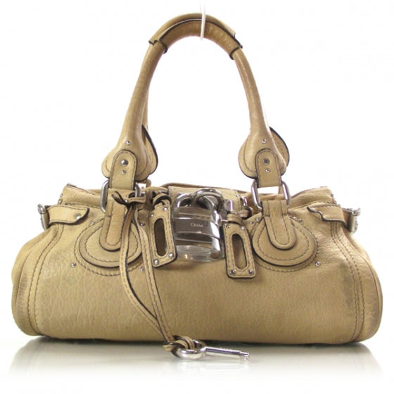 Leather Paddington Satchel Sable