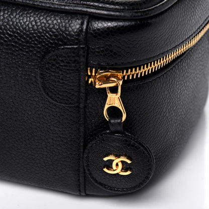Chanel Caviar Vanity Cosmetic Case Black 17 of 21
