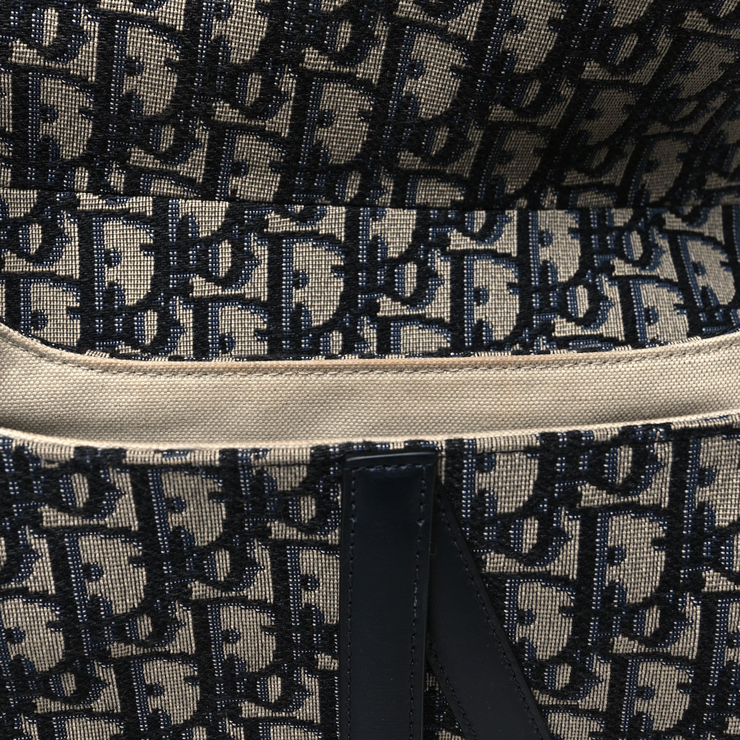 Christian Dior Oblique Saddle Bag Blue 11 of 13