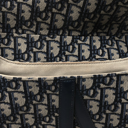Christian Dior Oblique Saddle Bag Blue 11 of 13