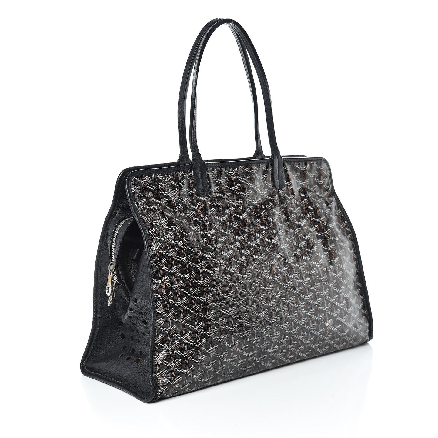 Goyardine Sac Hardy Pet Carrier PM Black