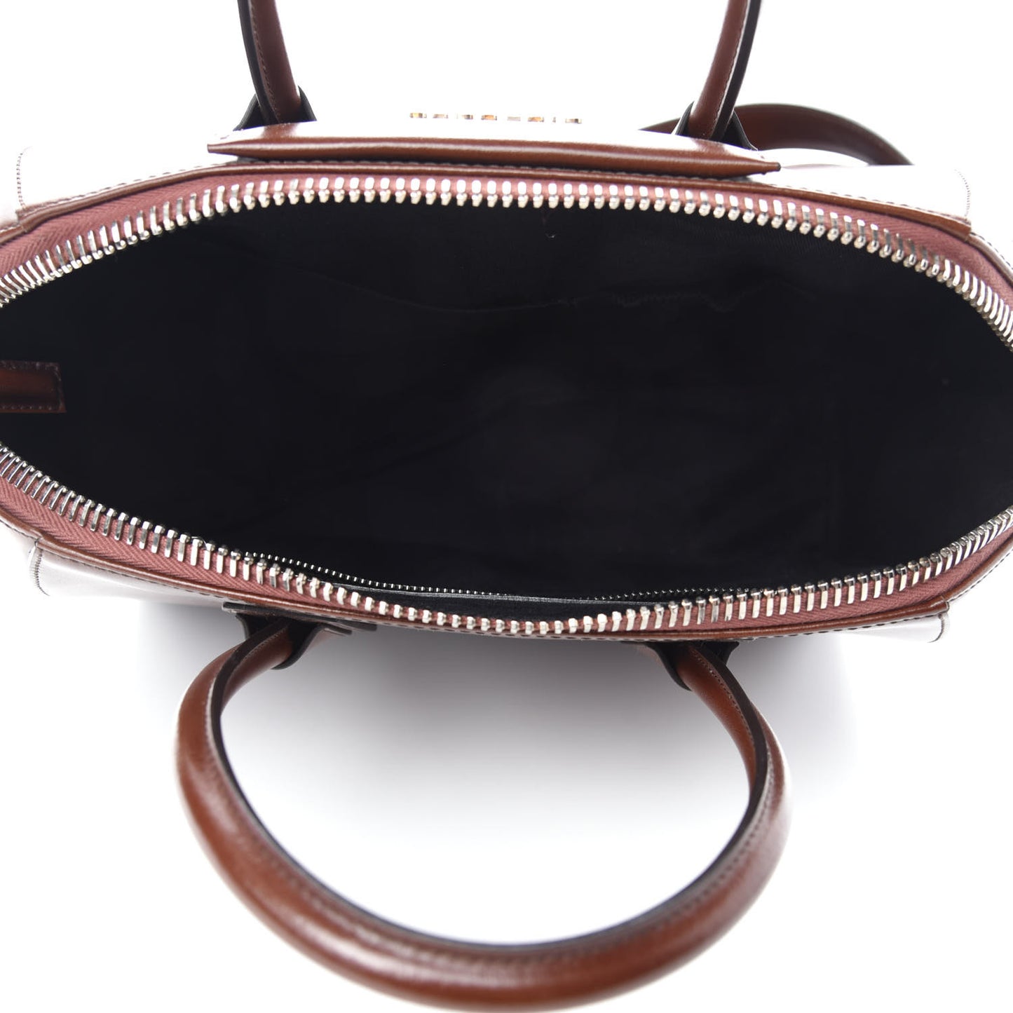 Shiny Lord Calfskin Medium Antigona Brown