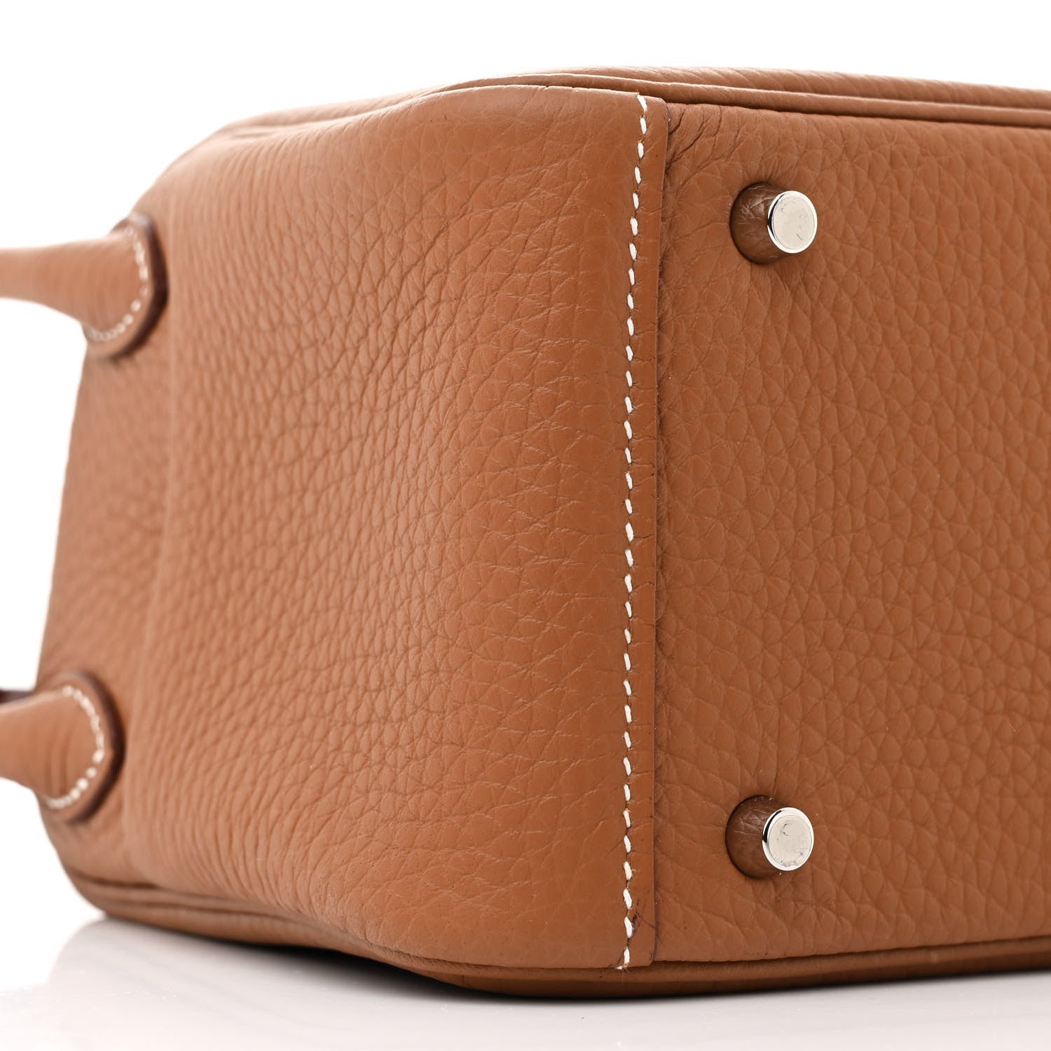 Hermes Taurillon Clemence Mini Lindy 20 Gold 9 of 11
