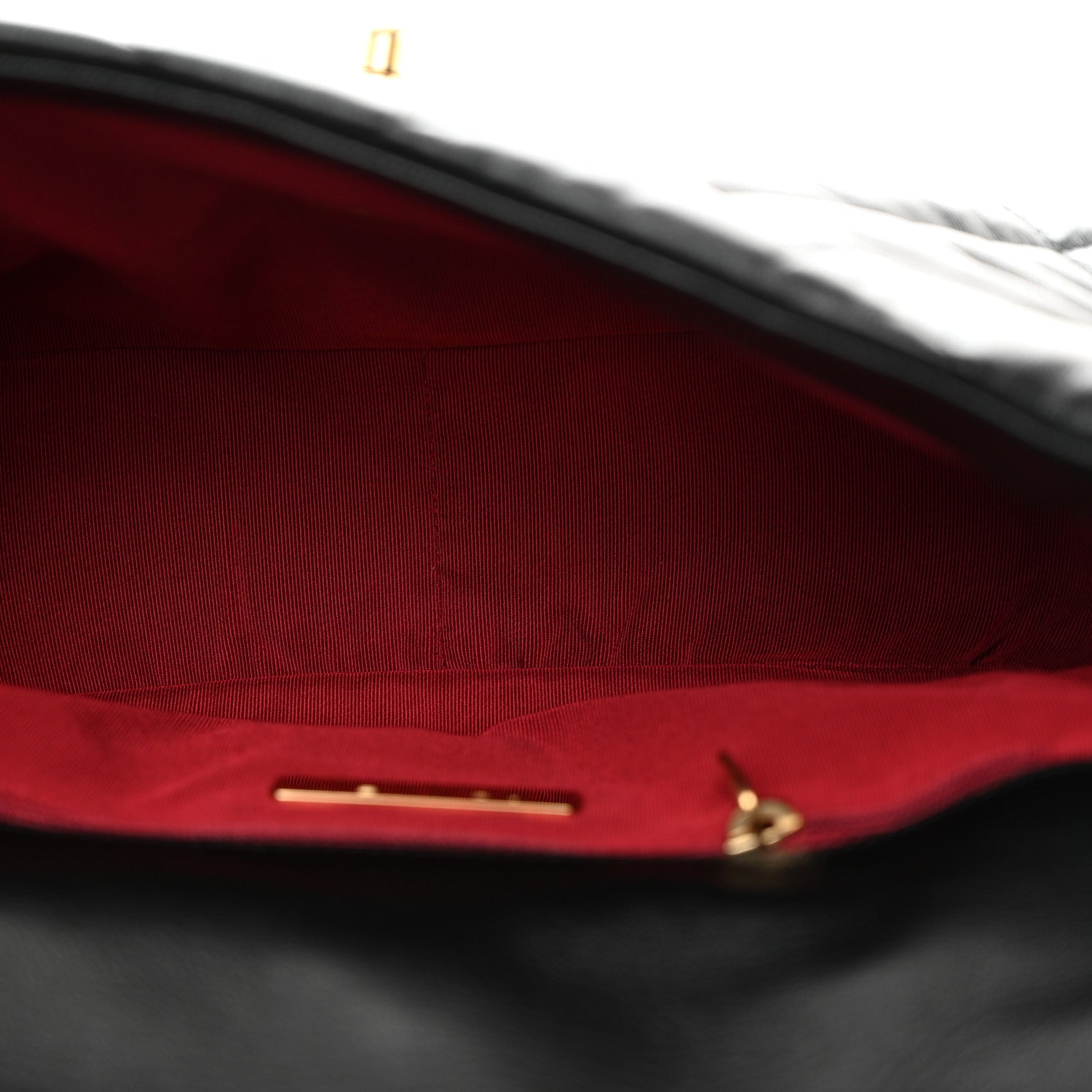 Chanel Shiny Goatskin Quilted Medium Chanel 19 Flap Black 5 of 10