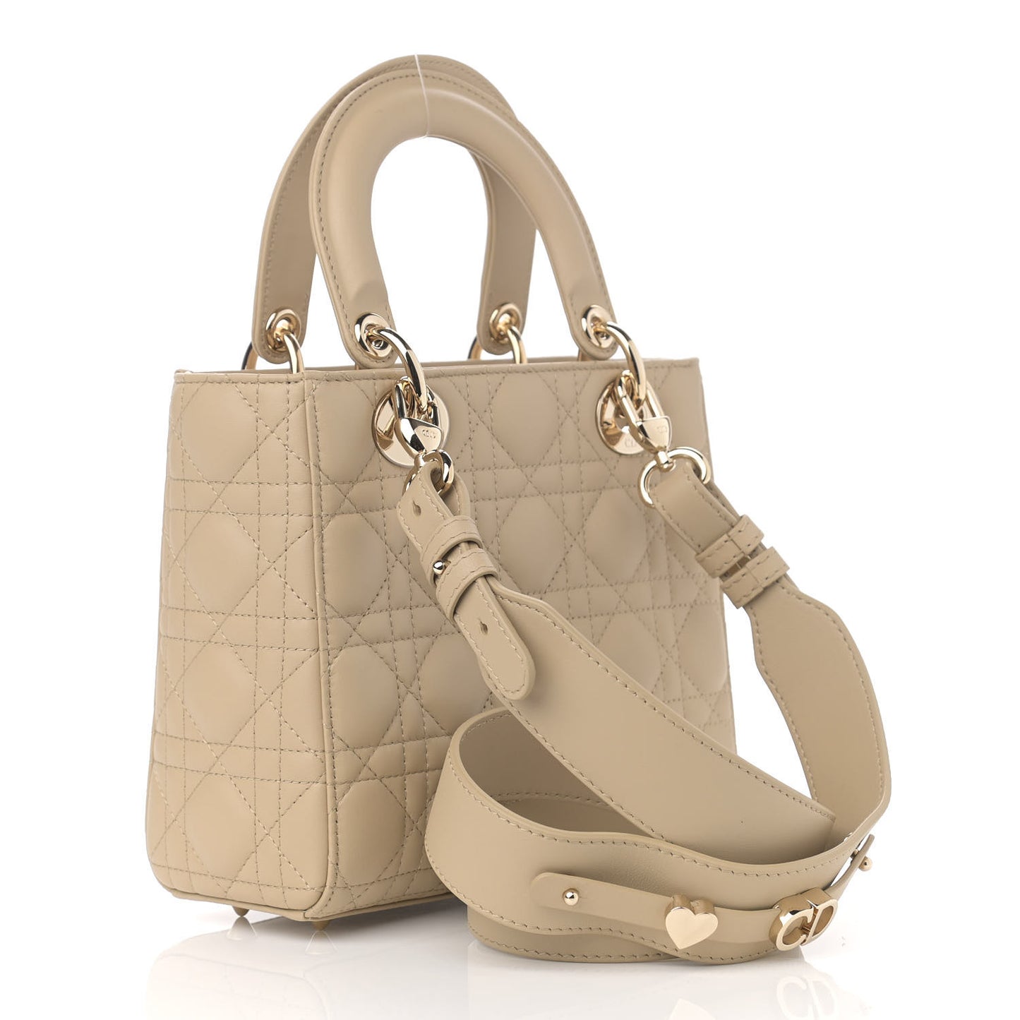 Calfskin Cannage Small My ABCDior Lady Dior Beige