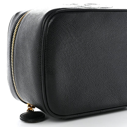 Chanel Caviar CC Vanity Cosmetic Case Black 10 of 11