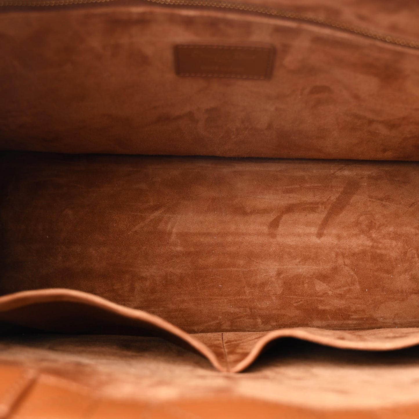 Calfskin Macro Cannage Medium Book Tote Golden Saddle