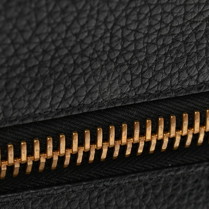Tom Ford Pebbled Calfskin Zip Shoulder Bag Black 10 of 10