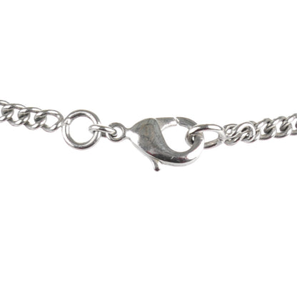Chanel Baguette Crystal CC Necklace Silver 3 of 5