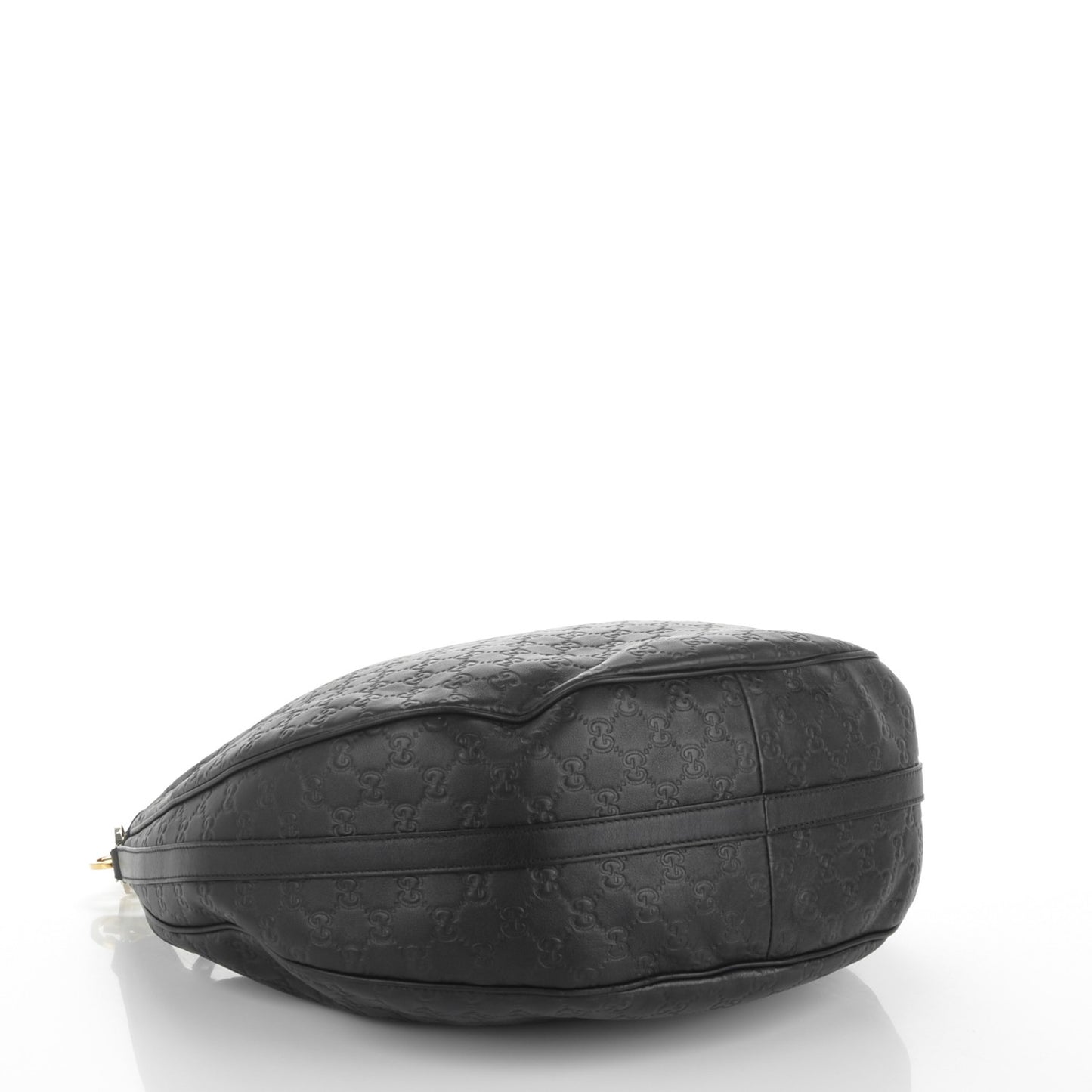 Guccissima Large GG Twins Hobo Black