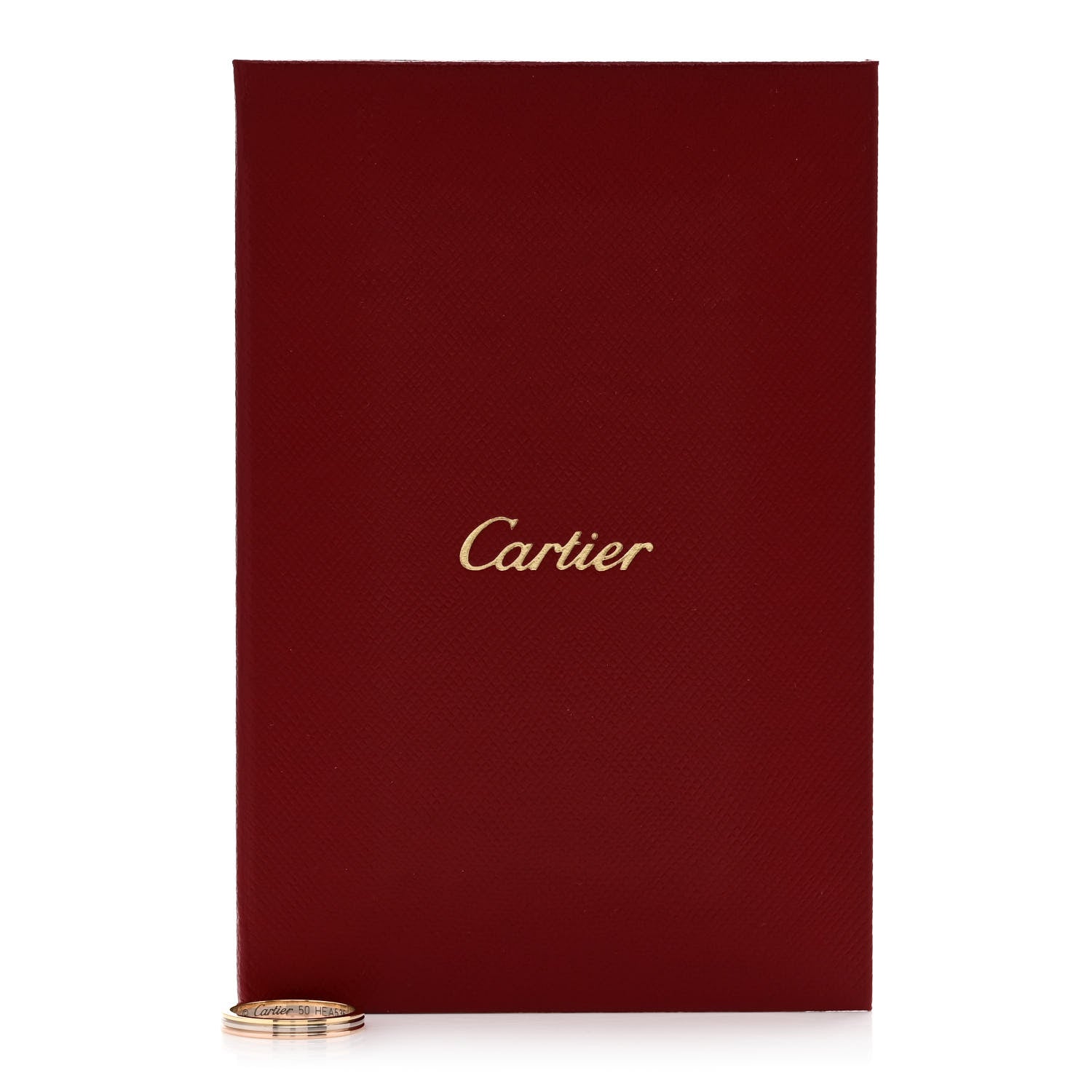Cartier 18K Pink White Yellow Gold 2.5mm Vendome Louis Cartier Wedding Band Ring 50 5.25 7 of 7