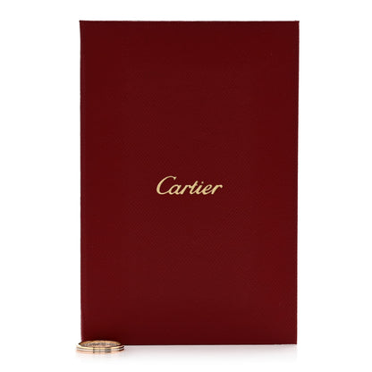 Cartier 18K Pink White Yellow Gold 2.5mm Vendome Louis Cartier Wedding Band Ring 50 5.25 7 of 7