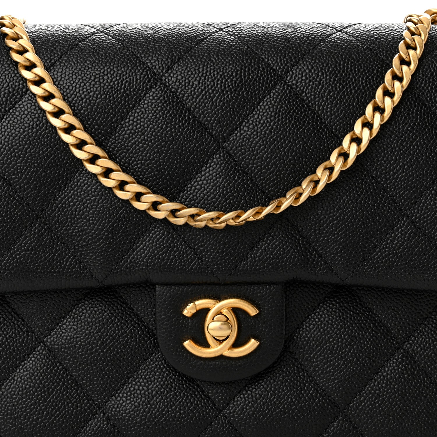 Chanel Caviar Quilted Sweetheart Flap Black 8 of 11
