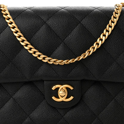 Chanel Caviar Quilted Sweetheart Flap Black 8 of 11