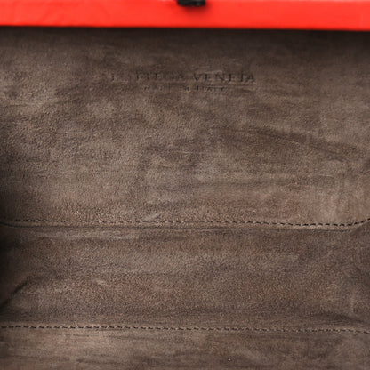 Bottega Veneta Nappa Intrecciato Knot Clutch Red 5 of 7