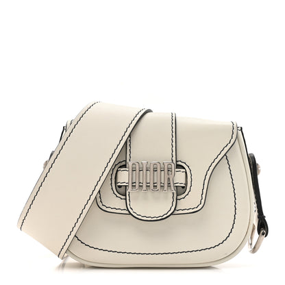 Christian Dior Calfskin Mini D Fence Saddle Bag White 1 of 16