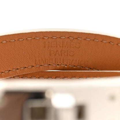 Hermes Epsom Kelly Double Tour Bracelet M White 4 of 5