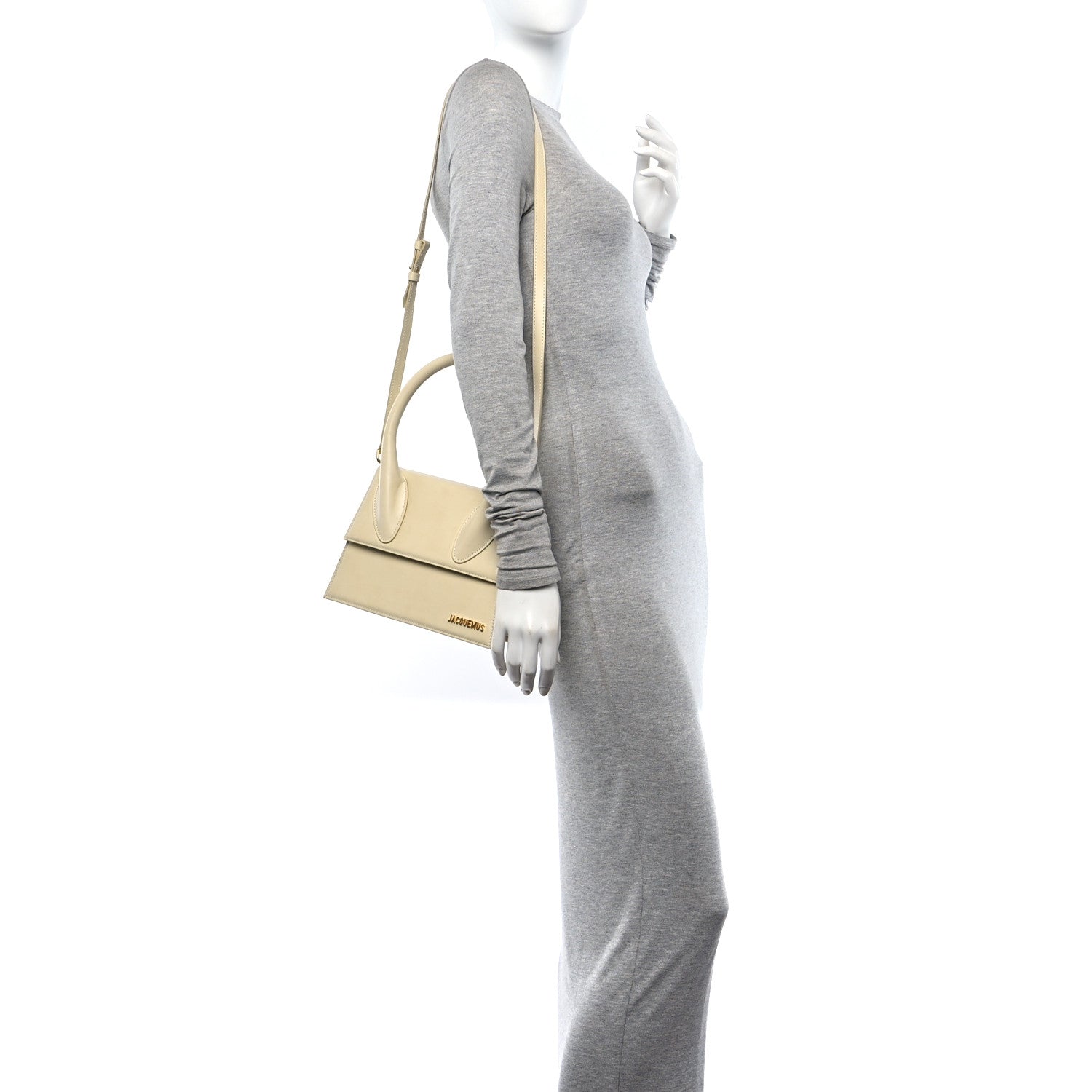 Jacquemus Smooth Calfskin Le Grand Chiquito Ivory 2 of 9