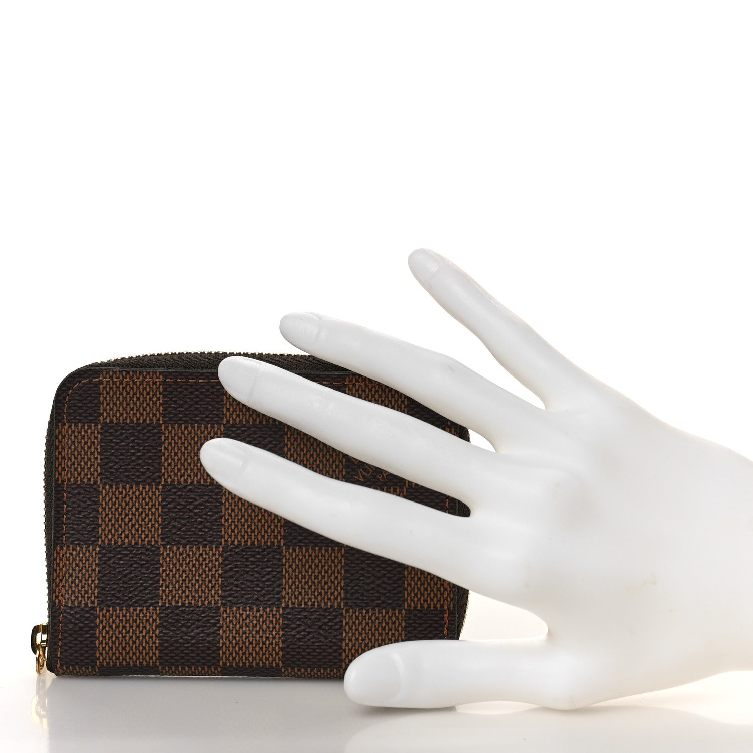 Louis Vuitton Damier Ebene Zippy Coin Purse Rose Ballerine 2 of 8