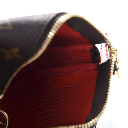 Louis Vuitton Monogram 2020 Christmas Animation Bumper Cars Mini Pochette Accessories Coquelicot 9 of 10