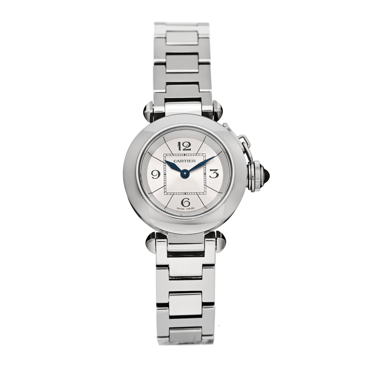 Stainless Steel 27mm Miss Pasha Quartz Watch Silver