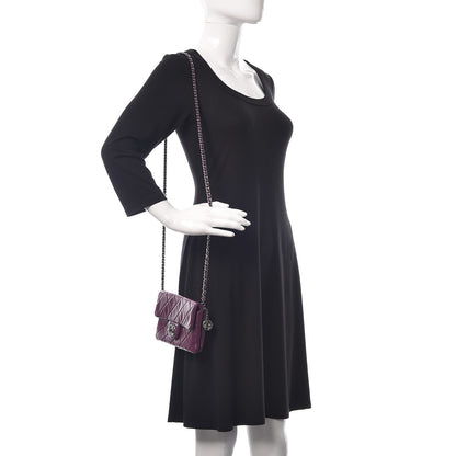 Chanel Lambskin Quilted Mini Mineral Nights Flap Crossbody Bag Purple 2 of 12