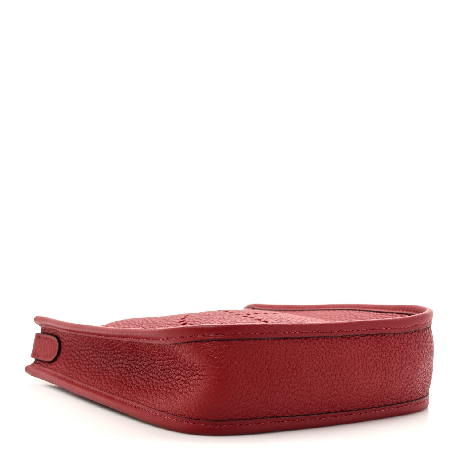 Hermes Taurillon Clemence Evelyne TPM Rouge H 4 of 11