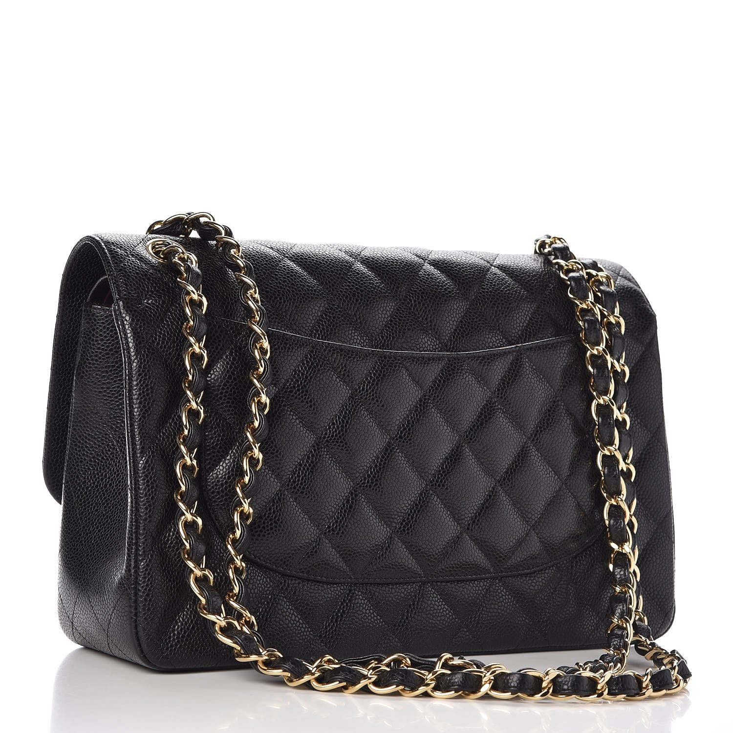 Chanel Caviar Quilted Jumbo Double Flap Black 4 of 8