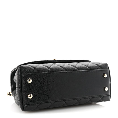 Chanel Caviar Quilted Mini Coco Handle Flap Black 4 of 10