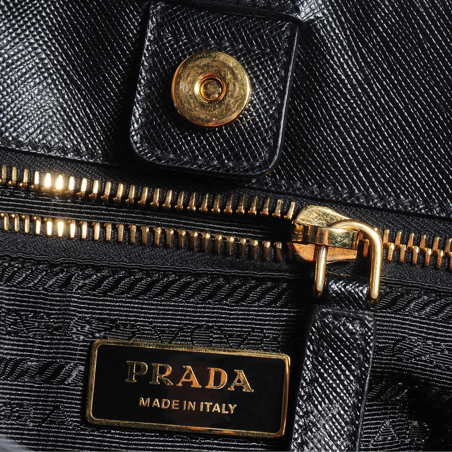 Saffiano Lux Large Tote Nero Black