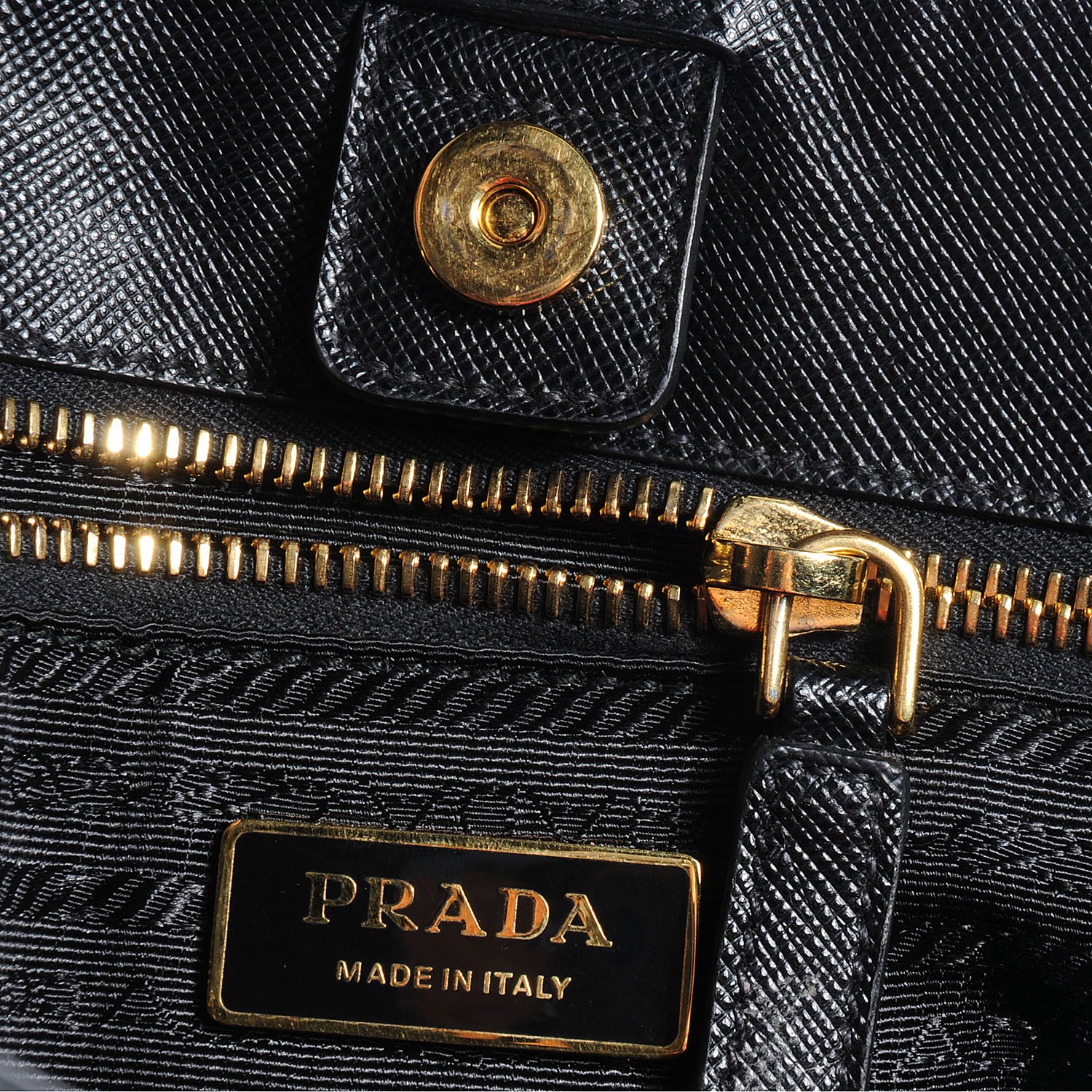 Prada Saffiano Lux Large Tote Nero Black 9 of 11