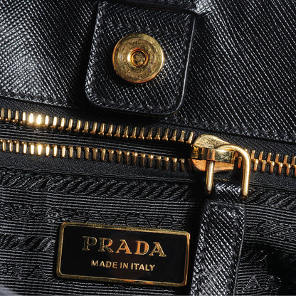Prada Saffiano Lux Large Tote Nero Black 9 of 11