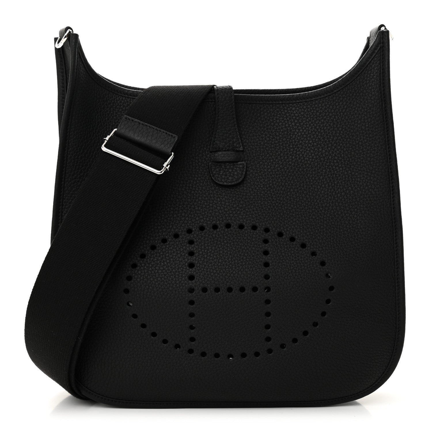 Hermes Taurillon Clemence EVELYNE III PM Black 1 of 10