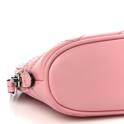 Gucci Calfskin Matelasse GG Marmont Pouch Cosmetic Case Wild Rose 9 of 10