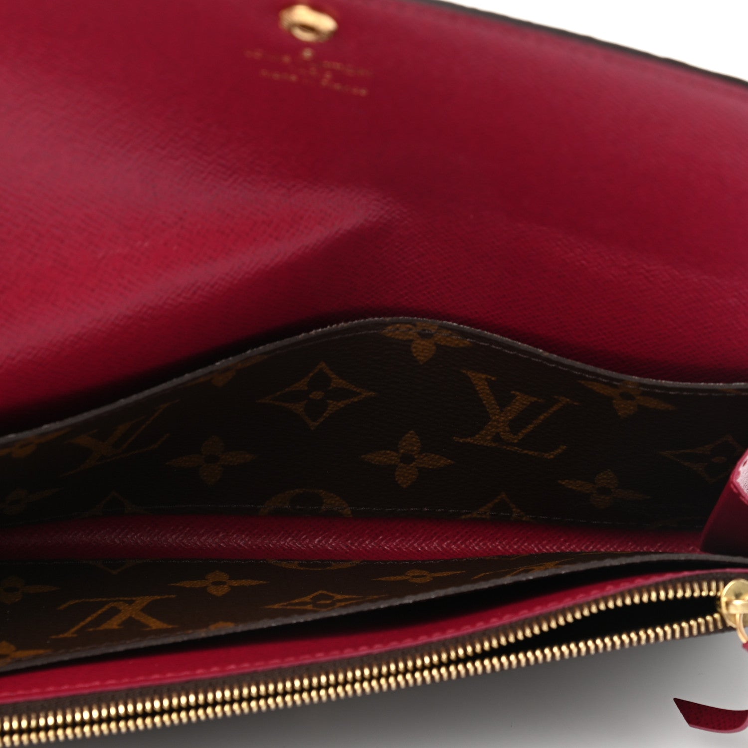 Louis Vuitton Monogram Emilie Wallet Fuchsia 5 of 7